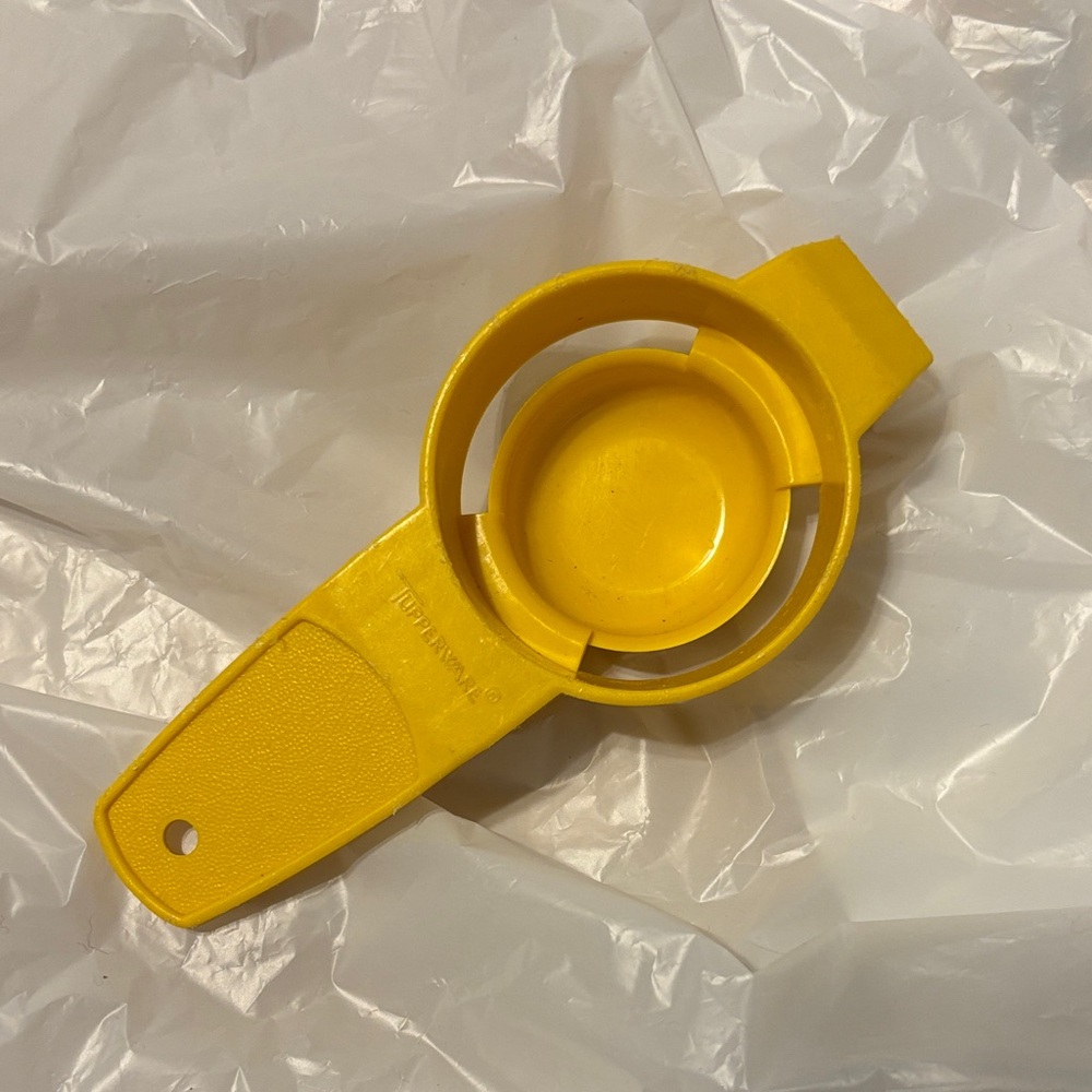 Tupperware Yellow Egg Separator
